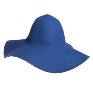 Wool Felt Capeline - Royal blue