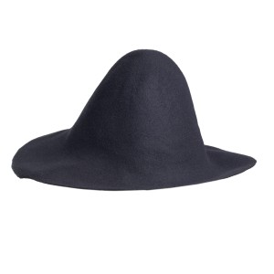 Wool Felt Capeline - Dark Grey