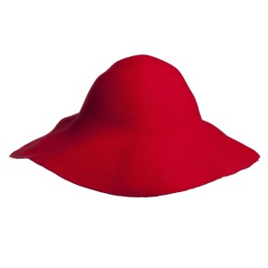 Wool Felt Capeline - Ferrari Red