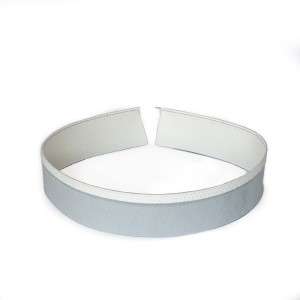 Leather Hat tape bias tape, sweatband - 35mm WHITE