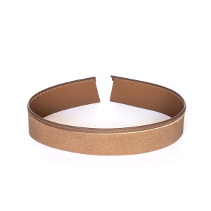 Leather Hat tape bias tape, sweatband - 35mm BEIGE