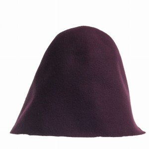 Wool Felt Hood - Dark Bordeaux