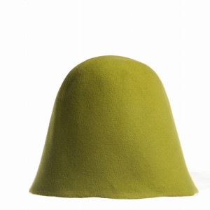 Wool Felt Hood - Grass Green