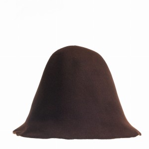 Wool Felt Hood - Dark Brown