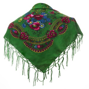 Polish Folk Scarf - Green
