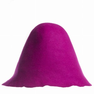Wool Felt Hood - Fuxia