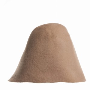 Wool Felt Hood - Dark Beige