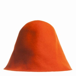Wool Felt Hood - Orange