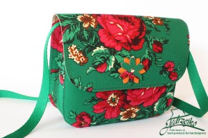 Folk shoulder bag - large - Green