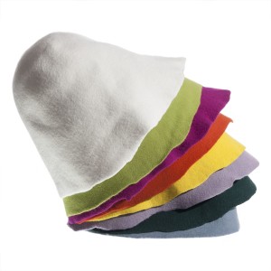 Set of Wool Felt Hoods 8pcs. - Light Colors
