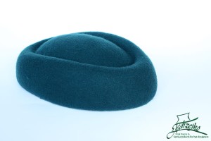 Pillbox boat fascinator - Blue sea