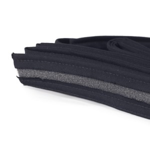 Hat tape 35 mm BLACK WITH FOAM texture bias tape, sweatband