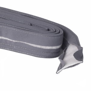 Hat tape 38 mm GRAY WITH FOAM bias tape, sweatband 