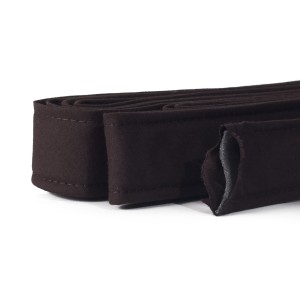 Hat tape 35 mm BROWN WITH FOAM bias tape, sweatband 