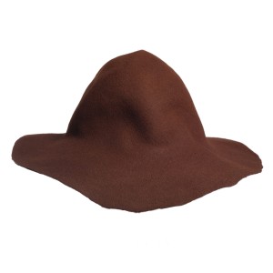 Wool Felt Capeline - Brown