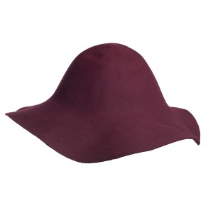 Wool Felt Capeline - Bordeaux
