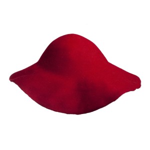 Wool Felt Capeline - Christmas Red