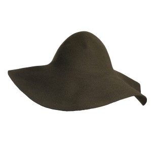 Wool Felt Capeline - Army Green