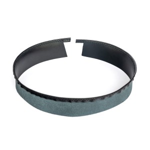 Leather Hat tape bias tape, sweatband - 40mm BLACK 