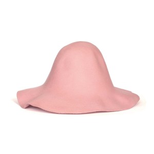 Wool Felt Capeline - Baby Pink