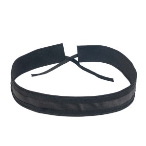 Hat tape with regulation bias tape, uniwersal sweatband - COTTON 30mm BLACK