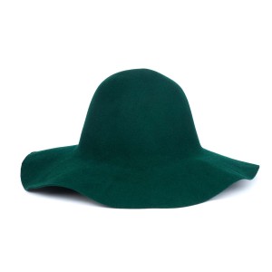Wool Felt Capeline - Bottle Green