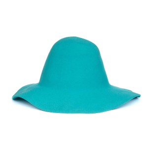 Wool Felt Capeline - Turquoise