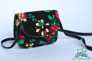 Folk shoulder bag - small - Black