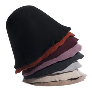 Set of Wool Felt Hoods 8pcs. - Dark Colors 