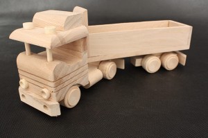 Ecological handmade wooden toy - Truck