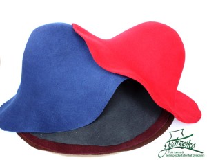 Set of Wool Felt Capelines 6pcs. - Dark 