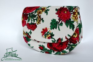 Folk shoulder bag - large - White