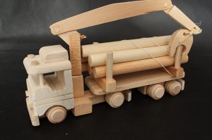 Ecological handmade wooden toy - Truck wood