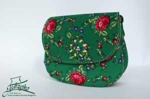 Folk shoulder bag - medium - Green