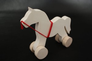 Ecological handmade wooden toy - Horse