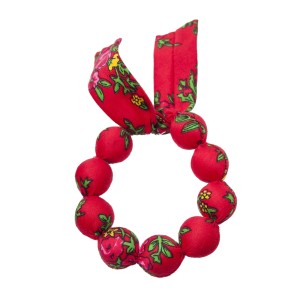 Folk handame  bracelet - Red